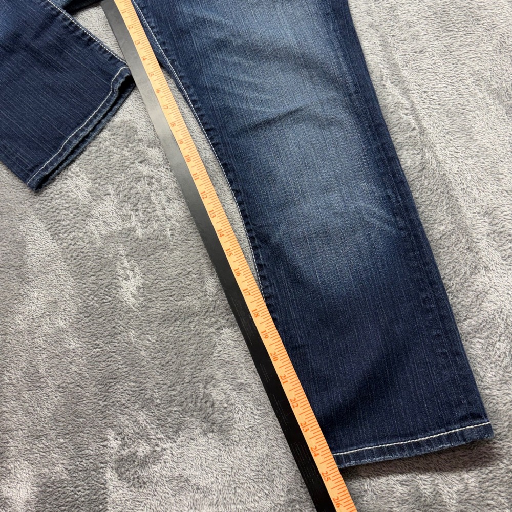 BKE Culture Bootcut Jeans Women 29 Blue Good Stretch Thick Stitch Zip Fly - Picture 4 of 16
